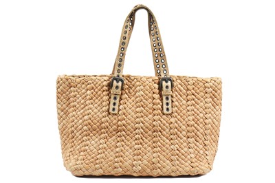 Lot 136 - A Bottega Veneta woven tan leather bag, modern