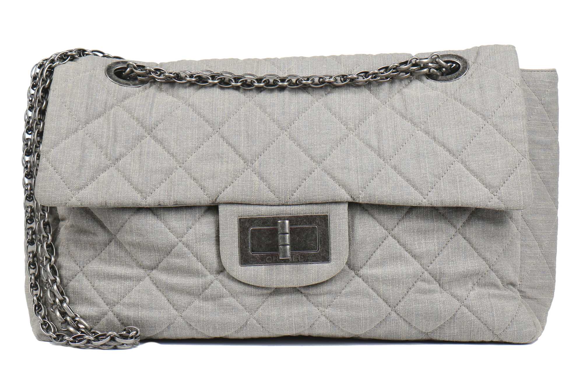 Lot 5 - A rare Chanel XXL 2.55 bag, Spring-Summer 2010