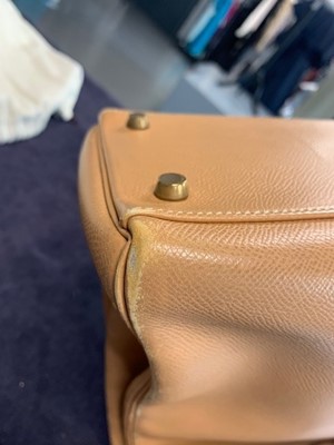Lot 67 - An Hermès cognac graine calf leather Kelly 35, 1993