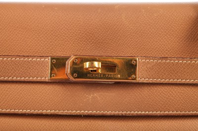 Lot 67 - An Hermès cognac graine calf leather Kelly 35, 1993