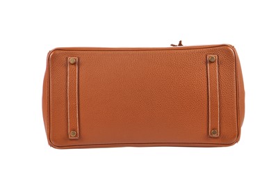 Lot 70 - An Hermès golden-brown clemence leather Birkin 35, 2001