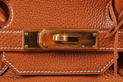 Lot 70 - An Hermès golden-brown clemence leather Birkin 35, 2001