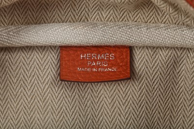 Lot 72 - An Hermès orange clemence leather Victoria II 35, 2007