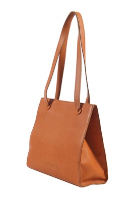 Lot 16 - A Chanel tan leather shoulder bag, 1997-1999
