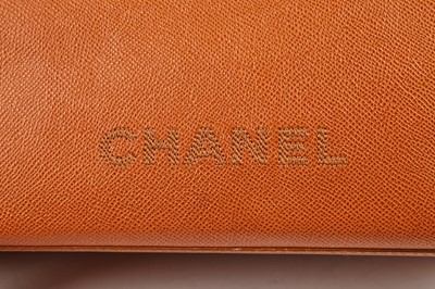 Lot 16 - A Chanel tan leather shoulder bag, 1997-1999