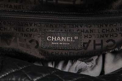 Lot 13 - A Chanel black quilted lambskin leather bag, 2005-2006
