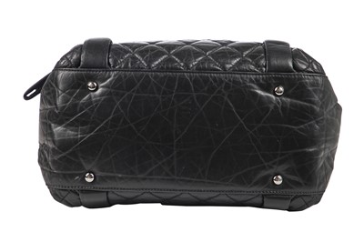 Lot 13 - A Chanel black quilted lambskin leather bag, 2005-2006