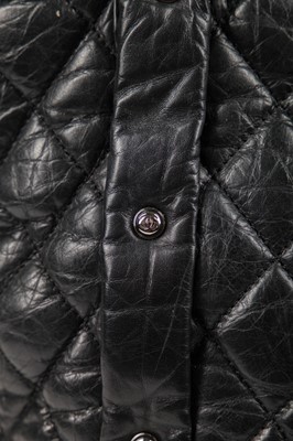 Lot 13 - A Chanel black quilted lambskin leather bag, 2005-2006