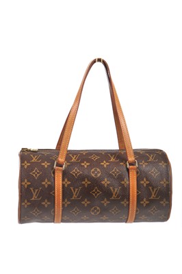 Lot 112 - A Louis Vuitton monogrammed canvas and leather barrel bag, circa 2003