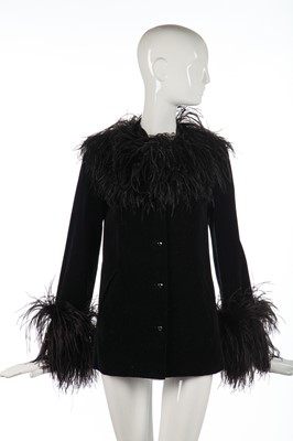 Lot 403 - An Yves Saint Laurent black velvet jacket, 1990s