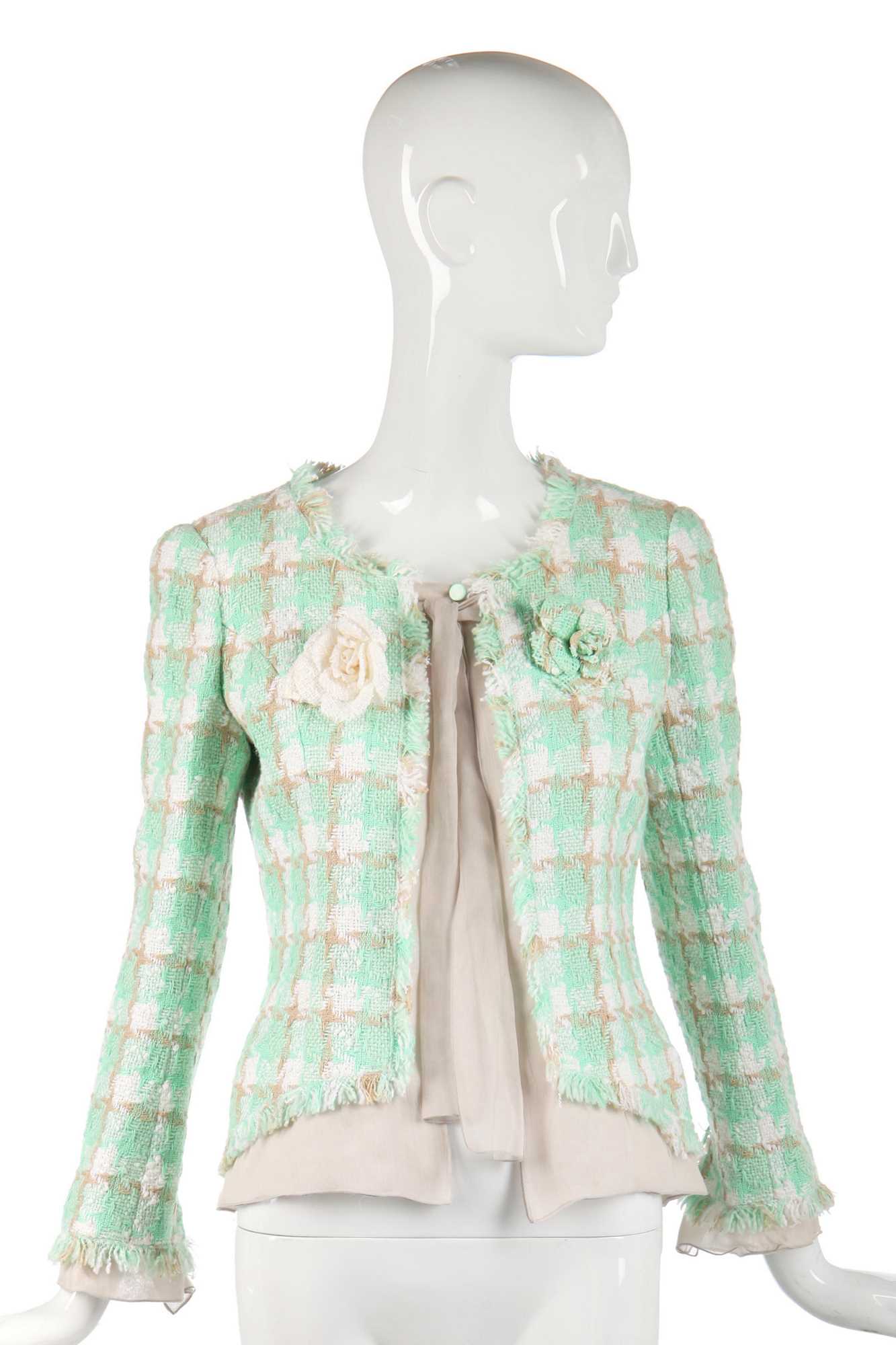 Lot 30 - A Chanel cotton-blend tweed jacket, 2000s