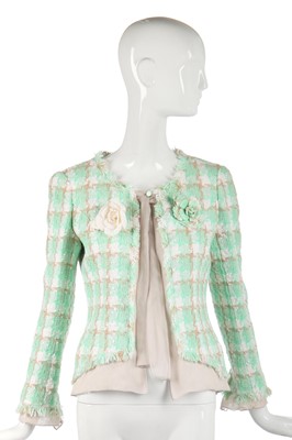 Lot 30 - A Chanel cotton-blend tweed jacket, 2000s