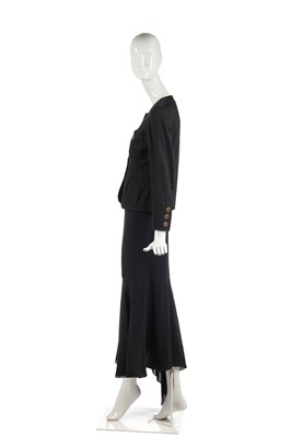 Lot 24 - A Chanel ivory bouclé wool jacket, 1990s