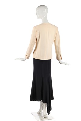Lot 24 - A Chanel ivory bouclé wool jacket, 1990s
