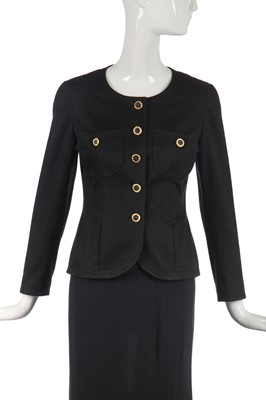 Lot 24 - A Chanel ivory bouclé wool jacket, 1990s
