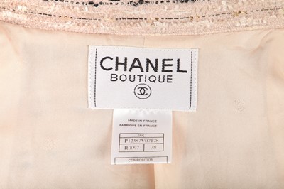 Lot 25 - A Chanel dusky-pink wool-blend suit, circa 1999