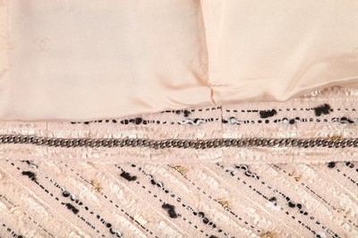 Lot 25 - A Chanel dusky-pink wool-blend suit, circa 1999