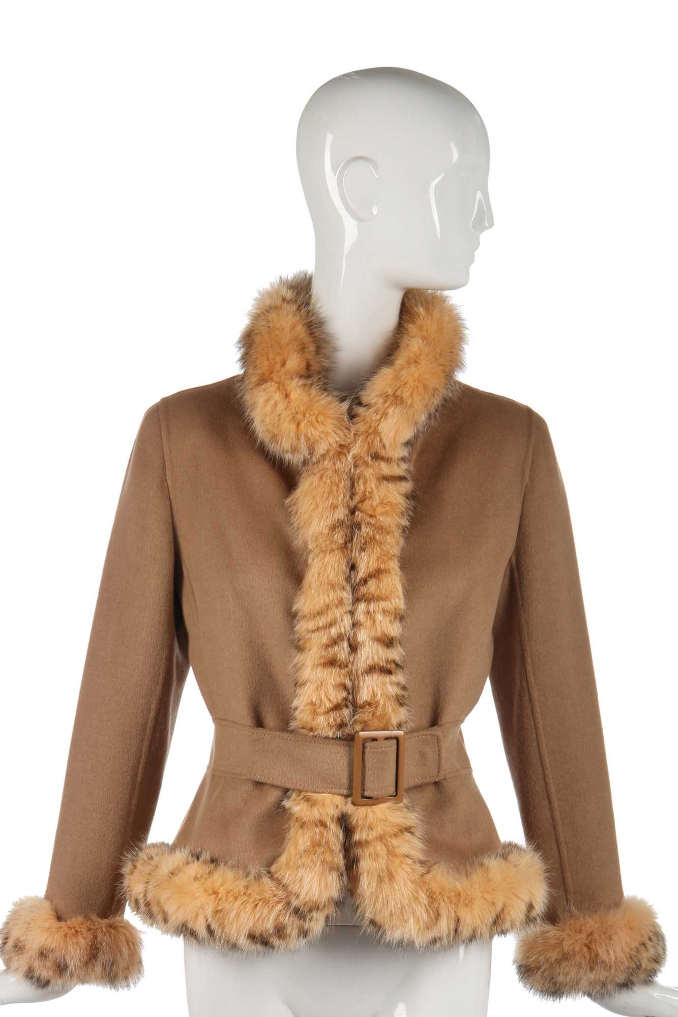 Lot 96 - A Valentino tan wool-cashmere blend jacket, modern