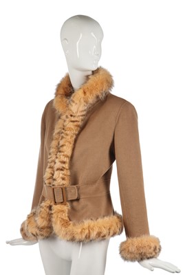 Lot 96 - A Valentino tan wool-cashmere blend jacket, modern