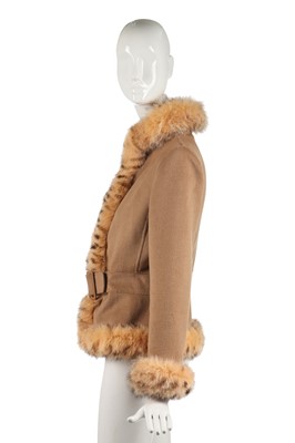 Lot 96 - A Valentino tan wool-cashmere blend jacket, modern