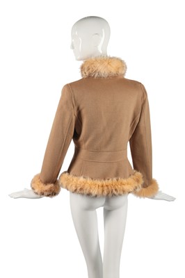 Lot 96 - A Valentino tan wool-cashmere blend jacket, modern