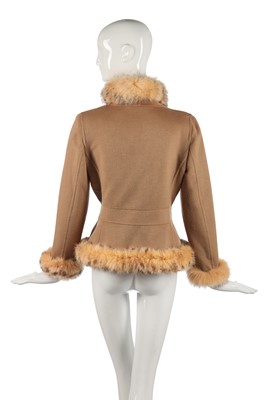 Lot 96 - A Valentino tan wool-cashmere blend jacket, modern
