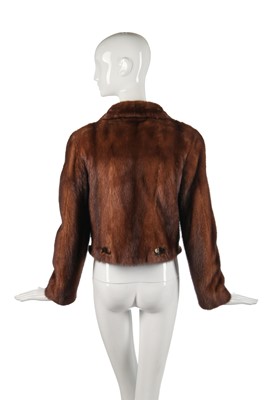 Lot 93 - A brown mink bomber jacket, modern