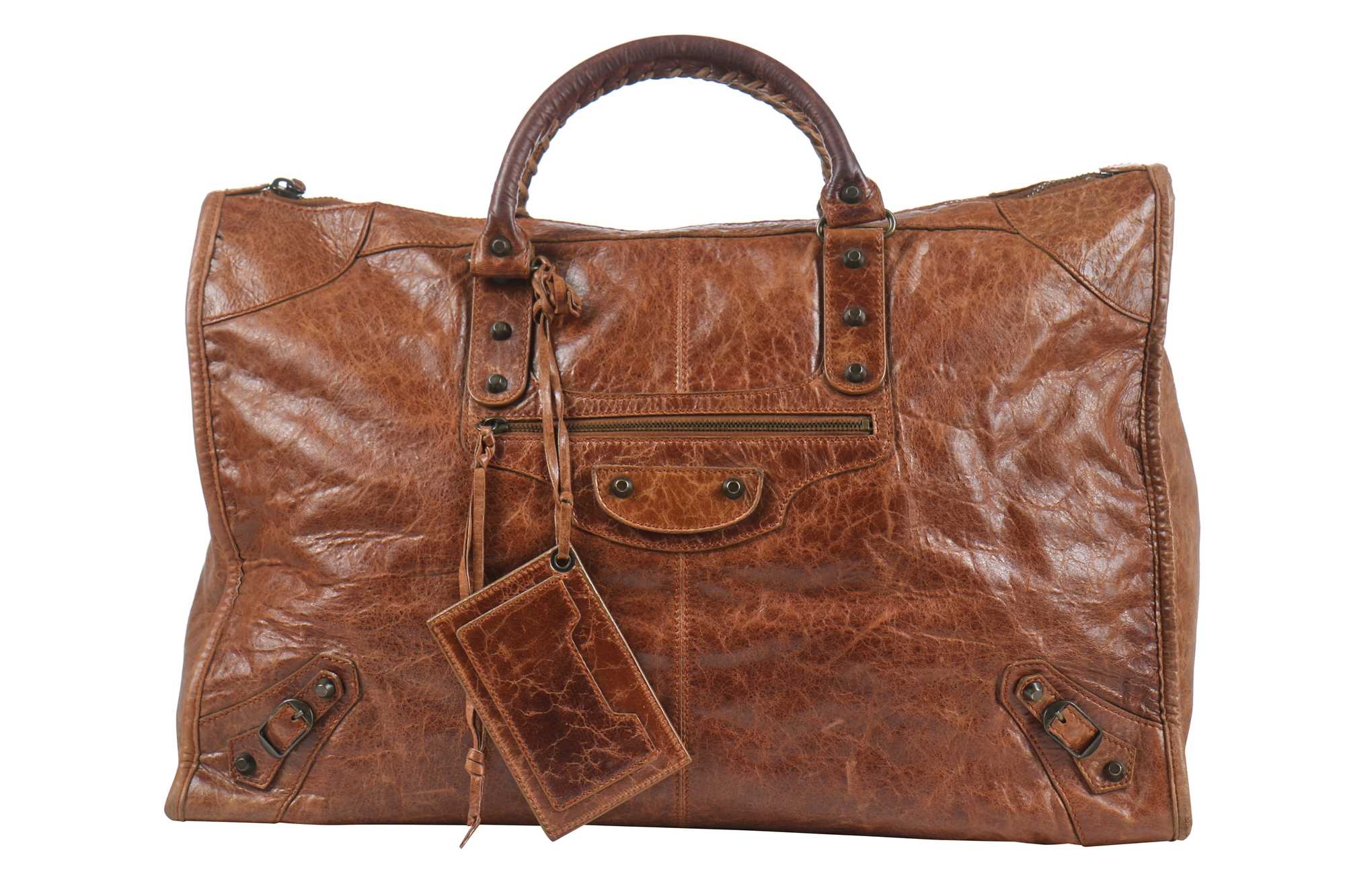 BALENCIAGA The City Dark Brown large Lot 21 - A Balenciaga large 