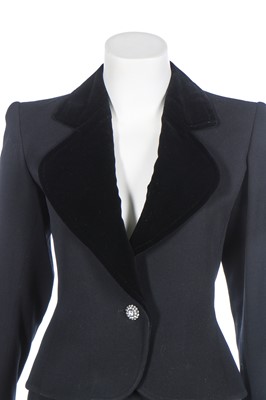 Lot 239 - An Yves Saint Laurent 'Le Smoking' skirt suit, 1980s