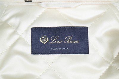 Lot 98 - A Loro Piana 'Icery Long' coat in Natural Melange cashmere, modern