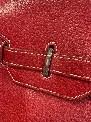 Lot 45 - An Hermès Rouge Braise Togo leather Birkin 35, 2002