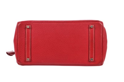 Lot 45 - An Hermès Rouge Braise Togo leather Birkin 35, 2002
