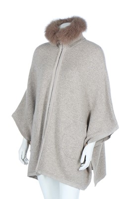 Lot 94 - A Loro Piana knitted cashmere poncho, modern