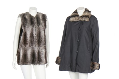 Lot 110 - A chinchilla fur gilet, modern