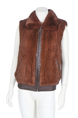Lot 95 - Three knitted rabbit fur garments, modern