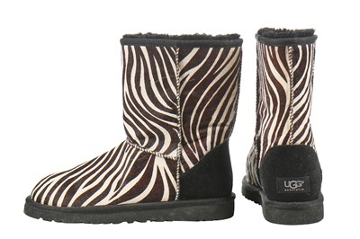 Lot 80 - Three pairs of shearling-lined Ugg boots, modern