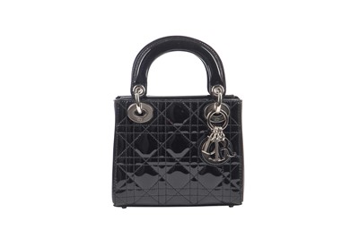 Lot 65 - A mini Lady Dior bag in Cannage patent leather, circa 2008