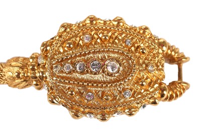 Lot 38 - A Christian Dior boutique gilt Hellenistic style necklace/bracelet, 1980s