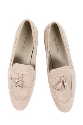 Lot 75 - Two pairs of Loro Piana suede loafers, modern