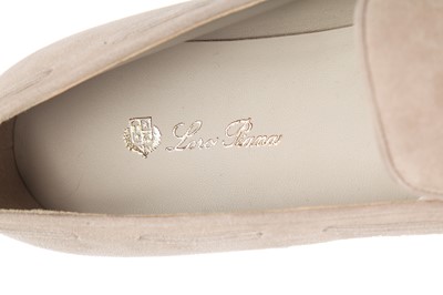 Lot 75 - Two pairs of Loro Piana suede loafers, modern