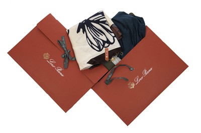 Lot 75 - Two pairs of Loro Piana suede loafers, modern