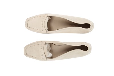 Lot 76 - Two pairs of Loro Piana suede loafers, modern