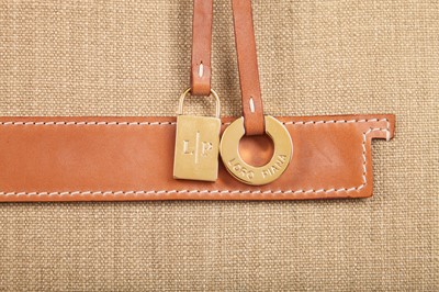 Lot 74 - A Loro Piana canvas and leather summer tote bag, modern