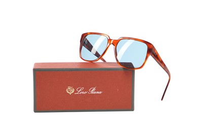 Lot 74 - A Loro Piana canvas and leather summer tote bag, modern