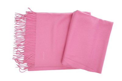Lot 57 - An Hermès pink cashmere shawl, modern