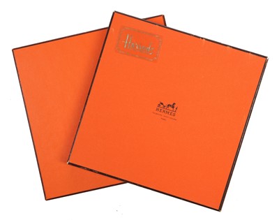 Lot 54 - An Hermès printed silk-cashmere scarf, modern