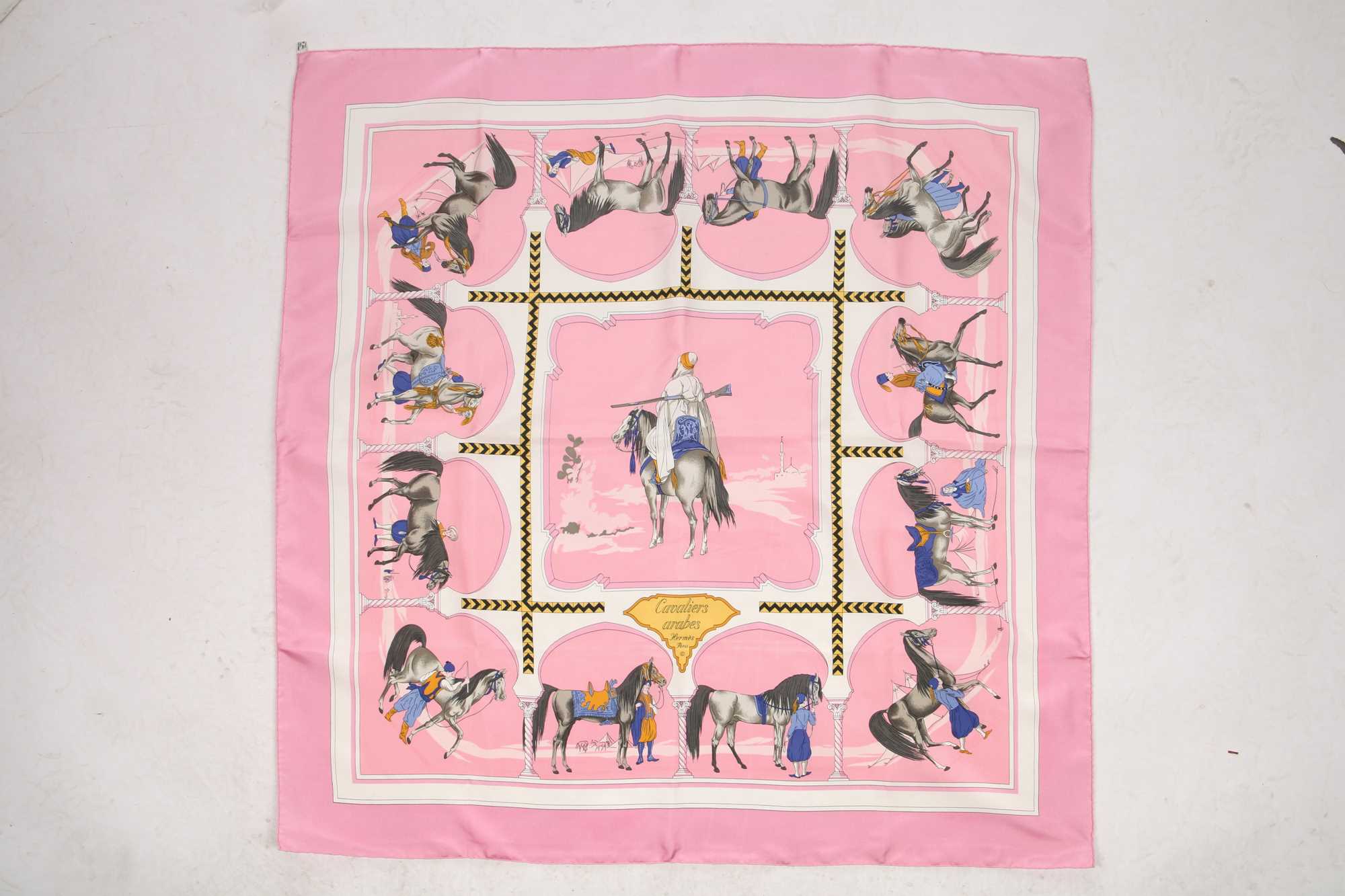 Lot 52 - Two Hermès printed silk scarves, 1980s-1990s