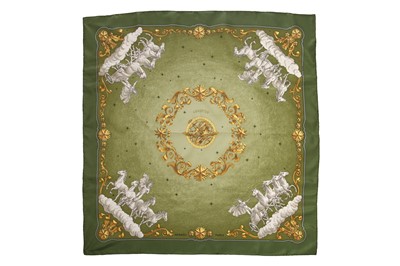 Lot 53 - Two Hermès printed silk scarves, 1990s