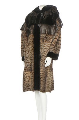 Lot 90 - An Yves Saint Laurent bobcat fur coat, 1980s