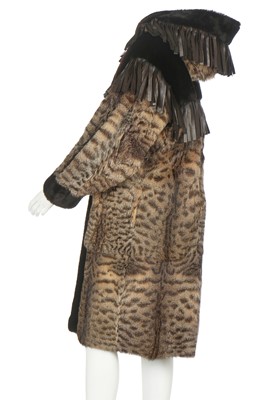 Lot 90 - An Yves Saint Laurent bobcat fur coat, 1980s